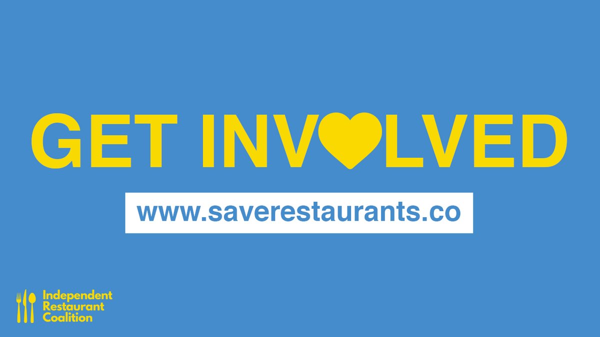 In the wake of restaurant closures across the country, 7 MILLION workers have been laid off to-date, and millions more suppliers will have their bills go unpaid. I’m joining the Independent Restaurant Coalition to #SaveRestaurants, and you can too, at saverestaurants.co