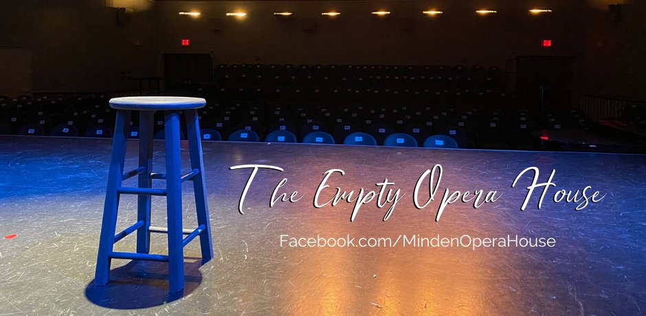#EmptyOperaHouse LIVE origami and book reading with the incredible @LindaOrigamiArt on our Facebook page at 3:00 today. Grab the kids and tune in!  Facebook.com/MindenOperaHou…