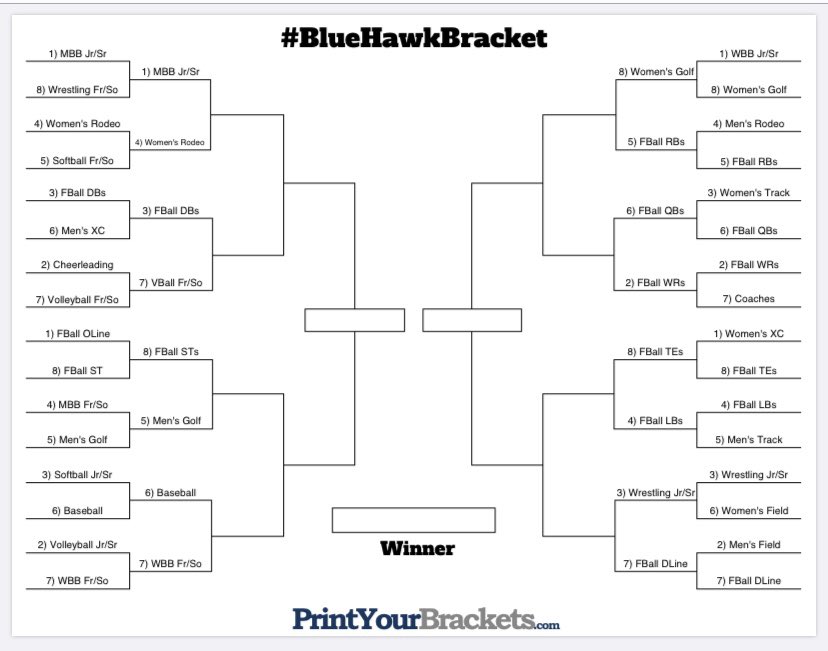 dsubluehawks's tweet photo. Here we go Round 2 of the #BlueHawkBracket #MarchMadness
Round 2 a representative from each team was asked to create a @tiktok_us
SWEET 16 voting starts now ⬇️ https://t.co/KN9iERm5sl