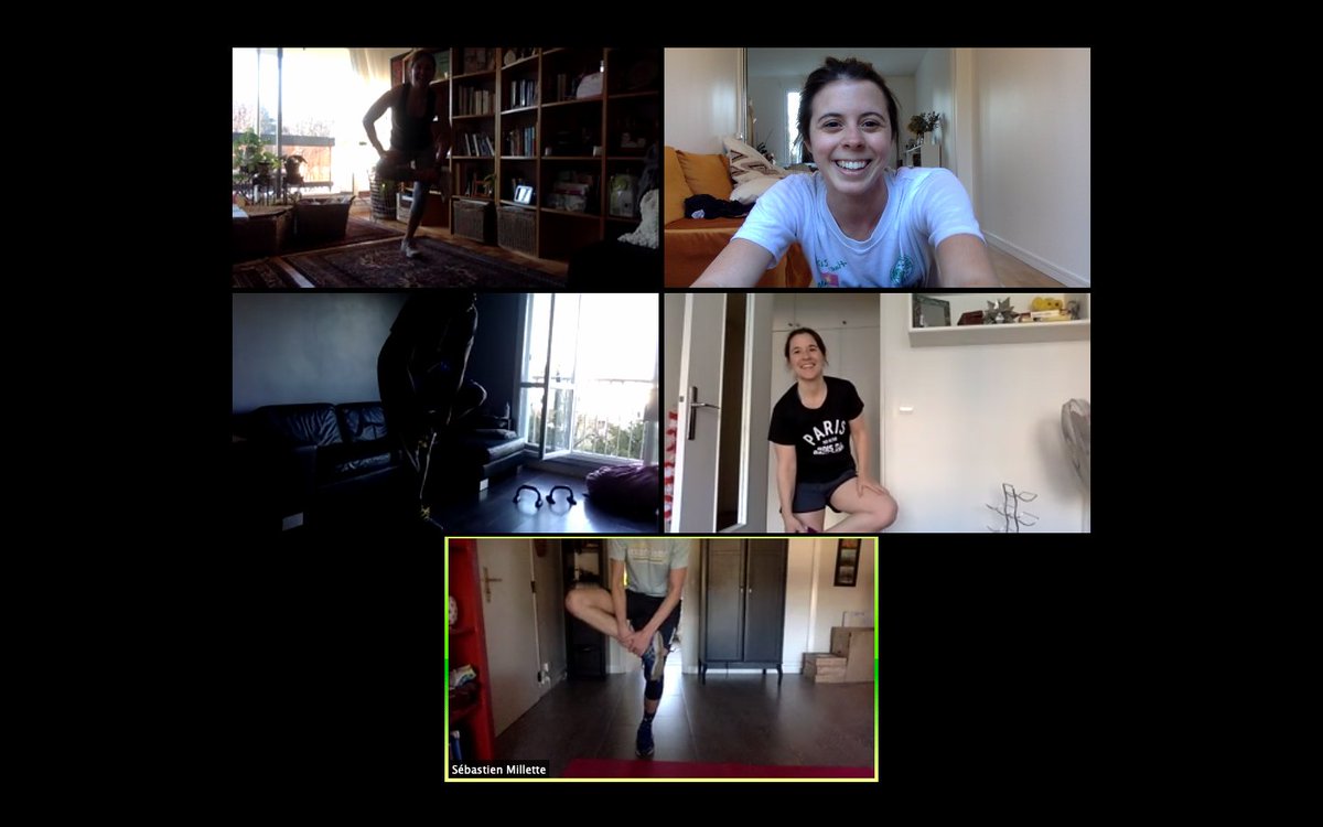 asparisofficial's tweet photo. Despite some obvious physical limitations, Wendy Quick, our MS Learning Support teacher and in-house fitness extraordinaire, still holds a twice-weekly live HiiT class. How are you staying active during confinement? #RebelsGoRemote https://t.co/IhhZwwtKtb