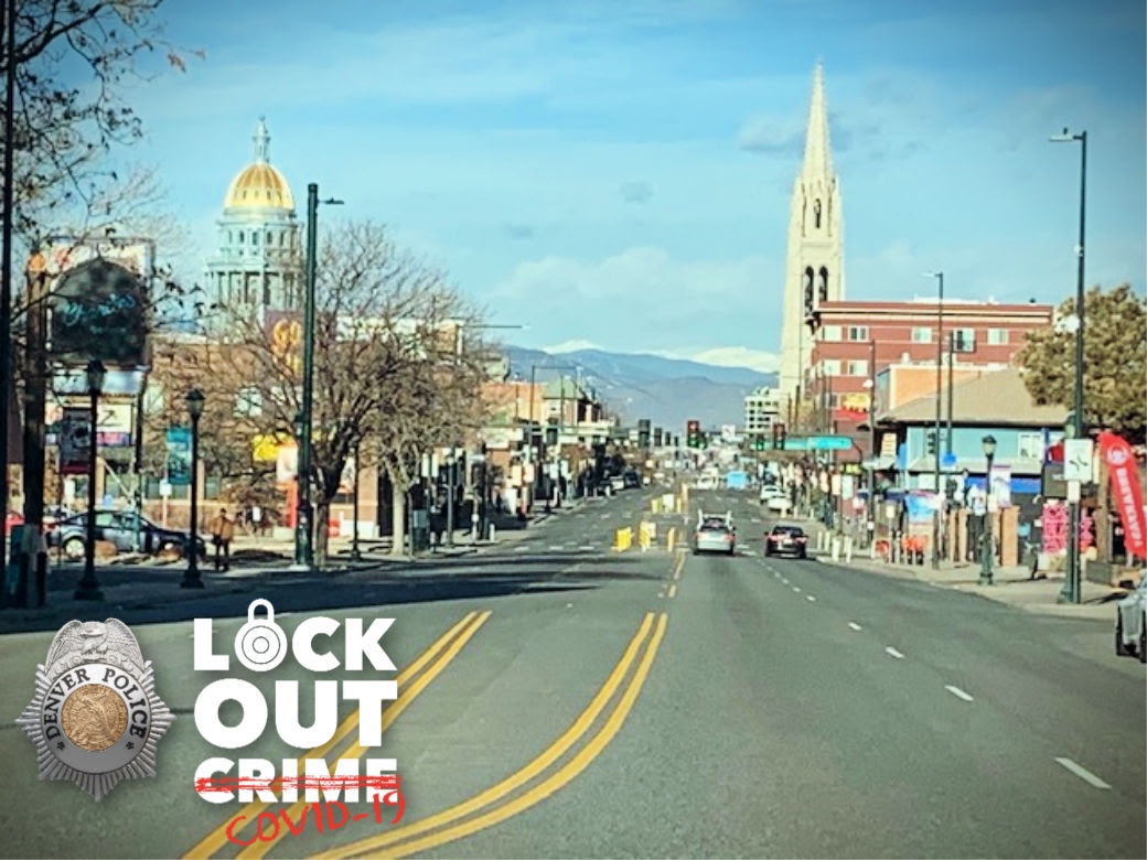 DenverPolice's tweet photo. You do us proud, #Denver! Seeing these empty streets has like π». #StayHome #LockOutCOVID https://t.co/zluBpZ0VQh