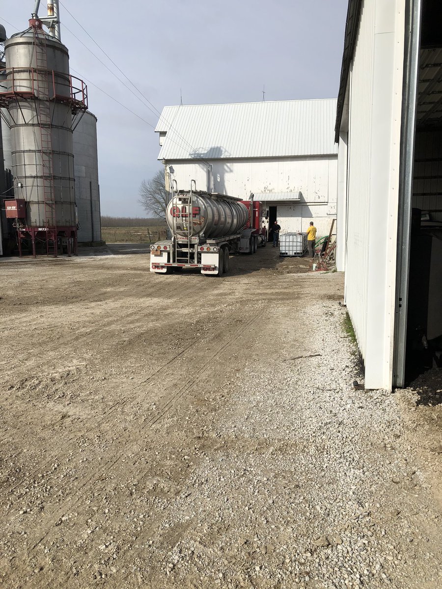 Well I’ve been reading for a few years now about adding #sugar to corn and soybeans, infurrow or foliage feeding. #plant20 sugar tanker has arrived.  So much for #DadAlwaysDidItThatWay 😂😂😂