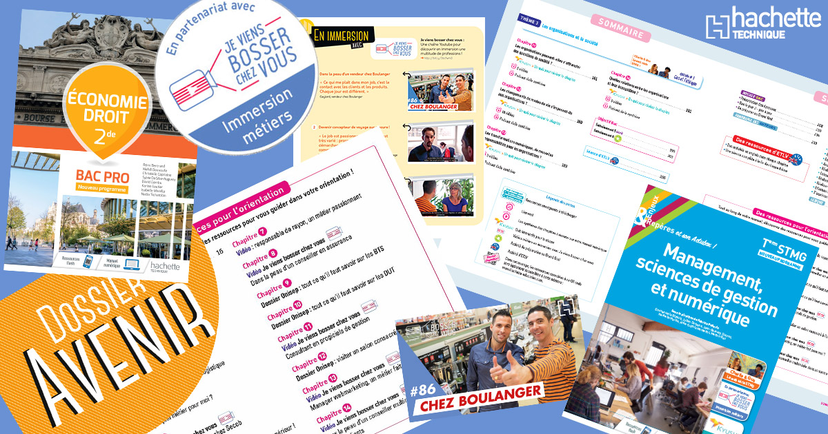Geryoutubeur's tweet image. Ravi de partager en avant-1ère ces couvertures et extraits des futurs manuels scolaires pour les élèves en #LycéePro #LycéeTechno 📚Bouclage avant impression! Innovation pédagogiq en partenariat avec @HachetteEduc 👉bit.ly/2y0W1xM
#OnBossePourVous #continuitépédagogique