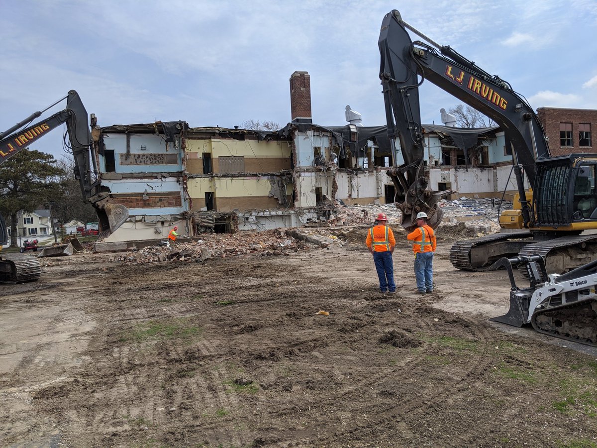 Whitehouse Primary demolition. This crew is safe and meticulous.