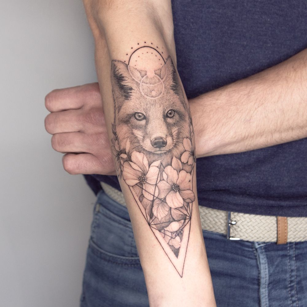 Cute Fox Tattoo  InkStyleMag
