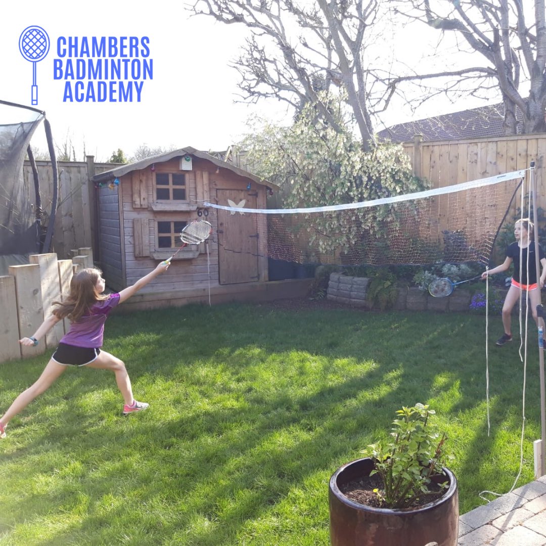 Love this! Who says badminton is an indoor sport? 🏸 Great to see Louise and Zoe trying to keep their skills sharp during lockdown! #improveyourgame #TeamCBA