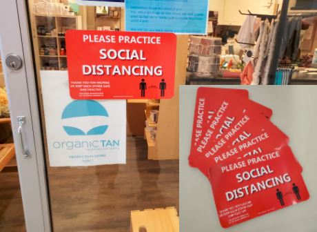 AltSigns's tweet photo. Hey maybe you've been seeing these signs popping up around town and thought "I wish I could remind people to practice social distancing in such a cool way." Well you can, we have plenty of these FREE signs for your business. Contact Jesse @ 204-216-2019 or email info@altsigns.ca https://t.co/fUTKi8PJpQ