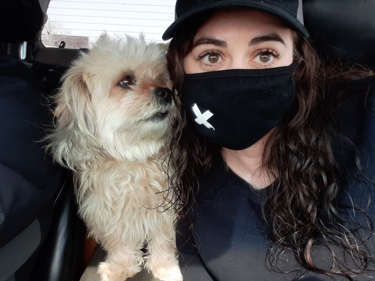 whittwrites's tweet photo. "Thanks, I hate it." #Spring2020Fashion 
#covid19Canada #DogsOfTwitter https://t.co/wfYfgtqeGb