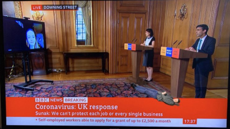 EmmaLBentley's tweet photo. Whenever I see two people next to each other, I can’t help but picture @BBCHughPym (who is 2m long) lying between... https://t.co/dNkLTIgP1e
