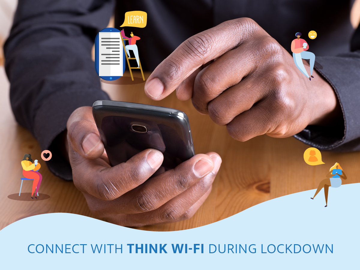 thinkfreewifi's tweet photo. As our country goes into #LockdownSA own to prevent the spread of the #CoronaVirusSA , Think Wi-Fi will help you stay informed and in touch with friends, family and loved ones. For more info, visit https://t.co/G6c7sesGEI #InThisTogether #ThinkWiFi #ThinkSafety #COVID19 https://t.co/y91ZUq02yR