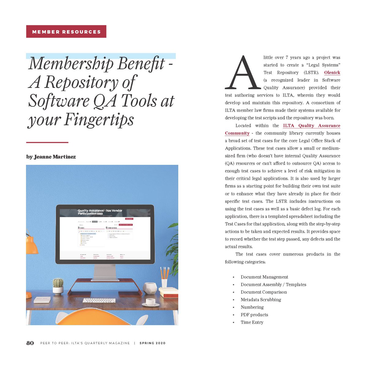 ILTANet's tweet photo. Hot off the virtual press: a teaser for the Spring 2020 issue of Peer to Peer! Here's our new Membership Benefit column by ILTA staffer Jeanne Martinez. Read the full article now and check out the digital issue on Tuesday, March 31!
#WeAreILTA #ILTAPeertoPeer #legaltech https://t.co/hwWTrbp78n