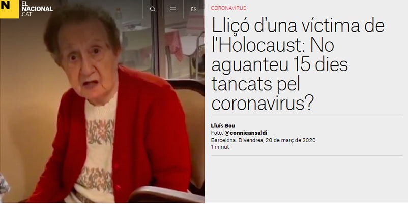 Loobona's tweet photo. @CensuratNews Seria fantàstic que a tots els figa-flors que telefonin els atengui la padrina de 96 anys supervivent de l'Hocaust nazi que va viure 2 anys al gueto i 3 anys dins un pou!!! S'acabaria tanta comèdia!!! #NoSnowflake #LifeIsHard #CarryOn https://t.co/XmeHy0EkRA