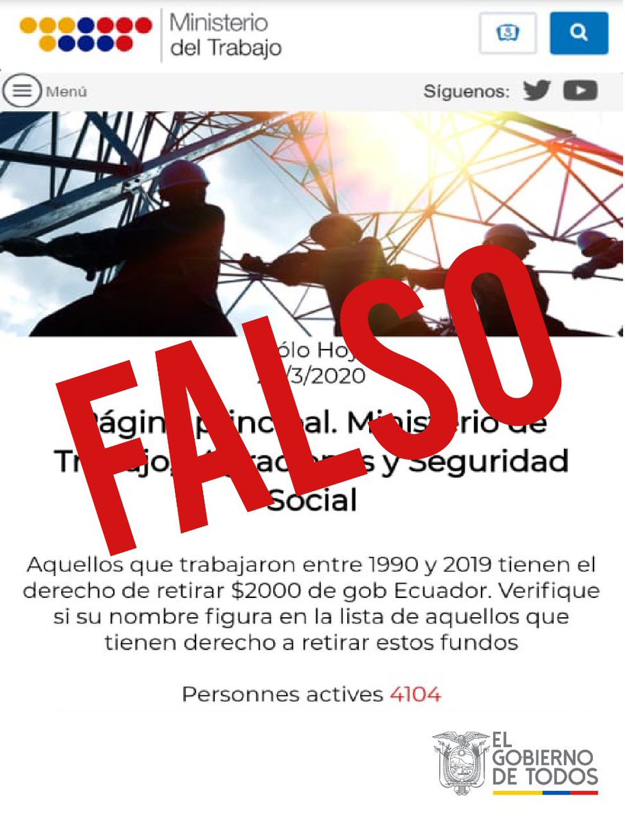 Ministerio del Trabajo Ecuador on Twitter: 