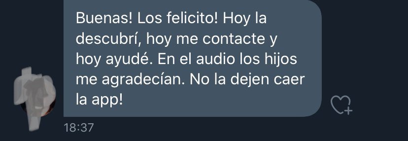 AppCuarentena's tweet photo. ¡Seguimos recibiendo testimonios emocionantes de personas ayudando a través de nuestra app! ¡Mándanos tu experiencia también!https://t.co/lnEDnElTw6 #cuarentenapp https://t.co/pT7FSIMsgQ