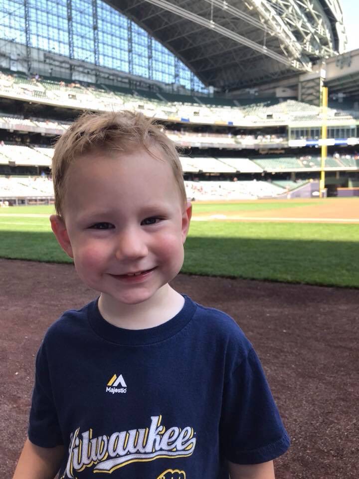 mckaydano's tweet photo. @fswisconsin My favorite #MillerParkMemory would have to be when my son was the “Play Ball Kid”!  Such a great experience! https://t.co/rWtP1uycMA