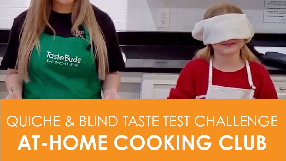 Have you joined our At-Home Cooking Club? Today we are making yummy 🧀QUICHE FROMAGE and a BLIND TASTE TEST CHALLENGE at 2PM with Chef Edward from our Plano, TX Kitchen 🤩👨‍🍳 #tbkathome #tbkcookingclub
Will you join us? 
Sign up is FREE 👉tastebudskitchen.com/cooking-club
