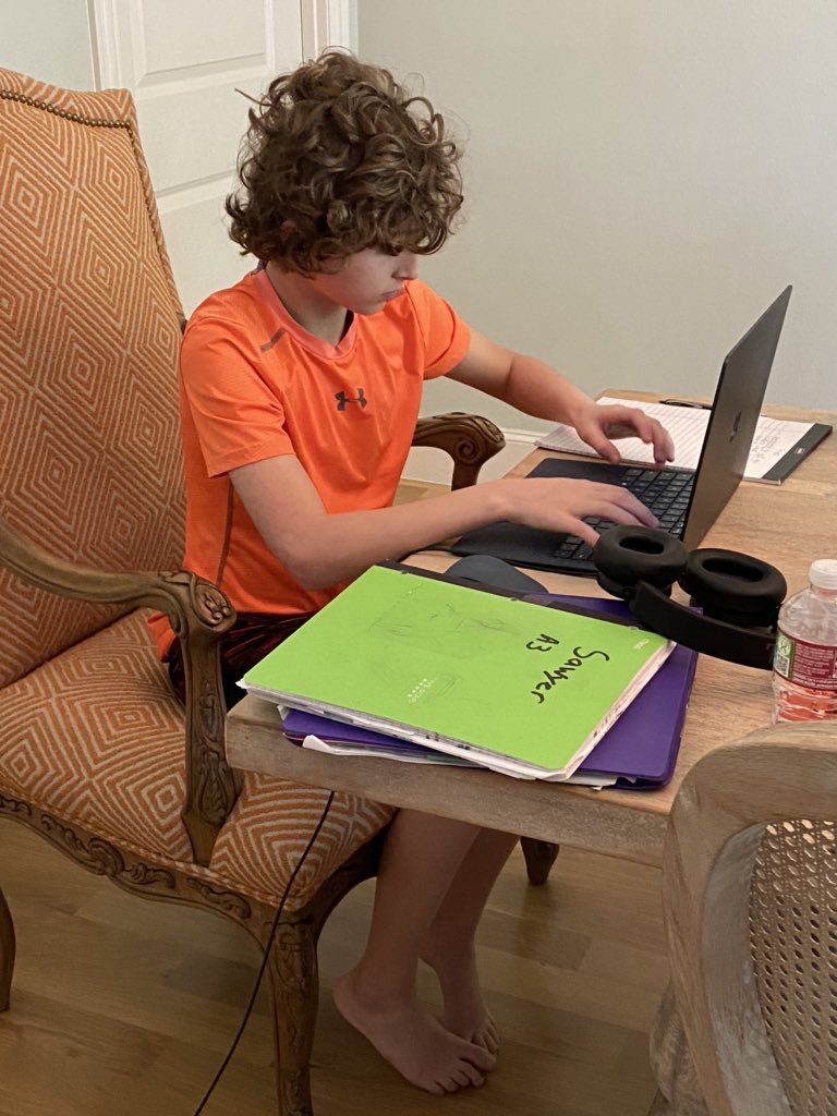 lorihholland's tweet photo. Back to school at home! #parishfirstdayagain https://t.co/2cBjlkHz8k