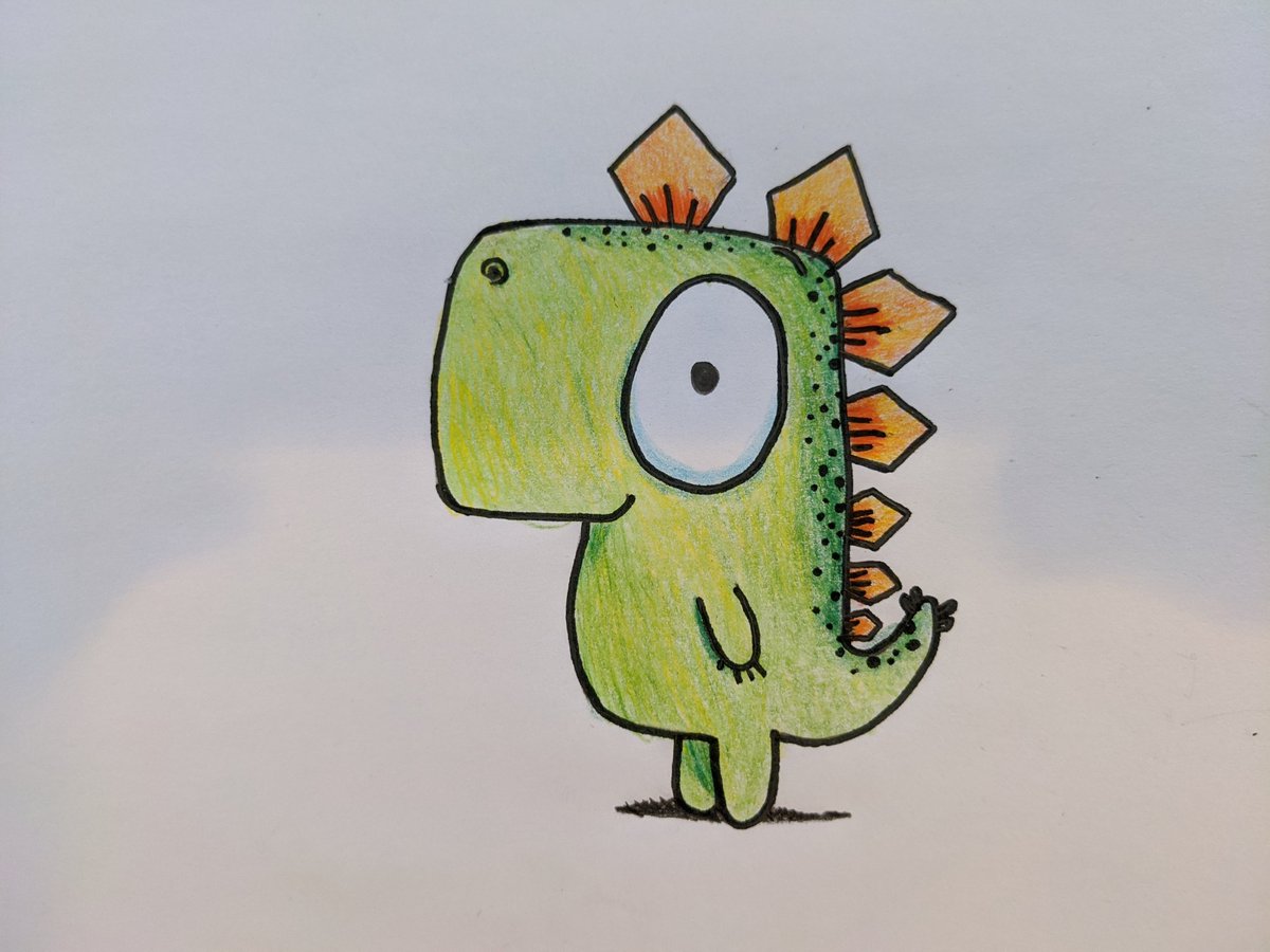 #DrawWithRob <a href="/RobBiddulph/">Rob Biddulph</a> I love this! Did it with my 9 yr old daughter, she couldn't stand a blank background though. Here are our attempts! Thanks for doing this 💞