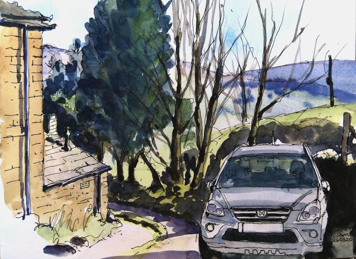 Judith Alsop Miles (@jamilesart) on Twitter photo Another glorious spring day. Although we don't have a garden, we live up a farm track, surrounded by fields so I can get outside to sketch while staying just a few metres from my front door #artistonlockdown <a href="/MCR_UrbanSketch/">MCR Urban Sketchers</a> <a href="/urbansketchers/">urbansketchers</a> Another glorious spring day. Although we don't have a garden, we live up a farm track, surrounded by fields so I can get outside to sketch while staying just a few metres from my front door #artistonlockdown <a href="/MCR_UrbanSketch/">MCR Urban Sketchers</a> <a href="/urbansketchers/">urbansketchers</a>