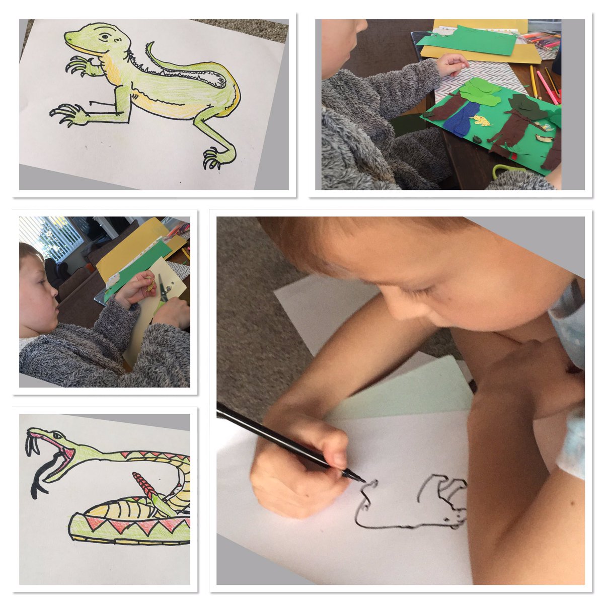 maggiewhittake6's tweet photo. Day of Art and topic today, learning about rainforests by R 👍🏻 @y5_windmill_CE https://t.co/Ey4fyQ8Jz9