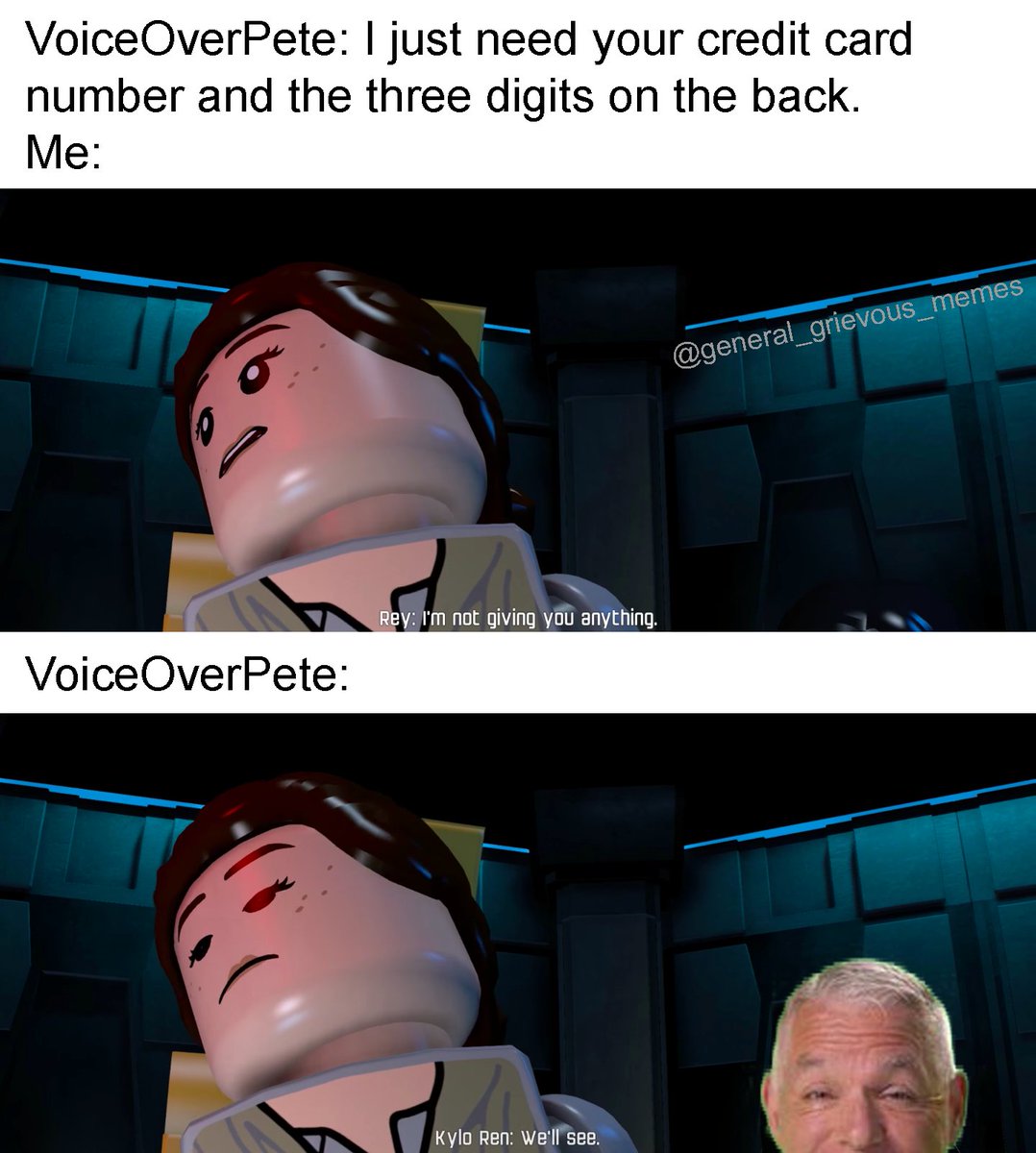 Sequel Memes en Twitter: "Memeing every cutscene in every Lego Star Wars  game in anticipation for LSW The Skywalker Saga. Day 228  https://t.co/hXwDu5N0eW https://t.co/3gaJ0EohnT" / Twitter