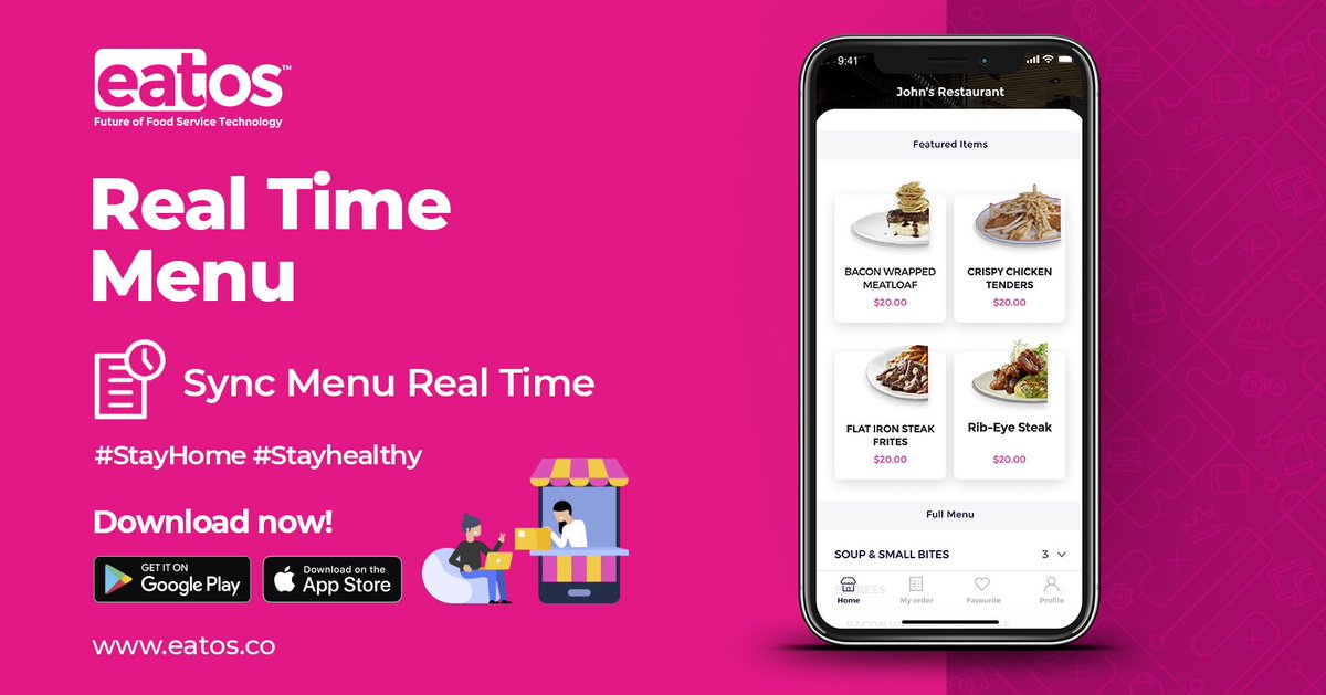 myeatos's tweet photo. Real Time Menu-Sync technology automatically updates menu with add-ons, new items and ingredients across all devices from the dashboard or App.
#RealtimeMenu #MenuSync #FoodServiceTechnology #CloudKitchen #OnlineDelivery #COVID19 #SupportingRestaurants #eatOS https://t.co/zm6cVX9l0r