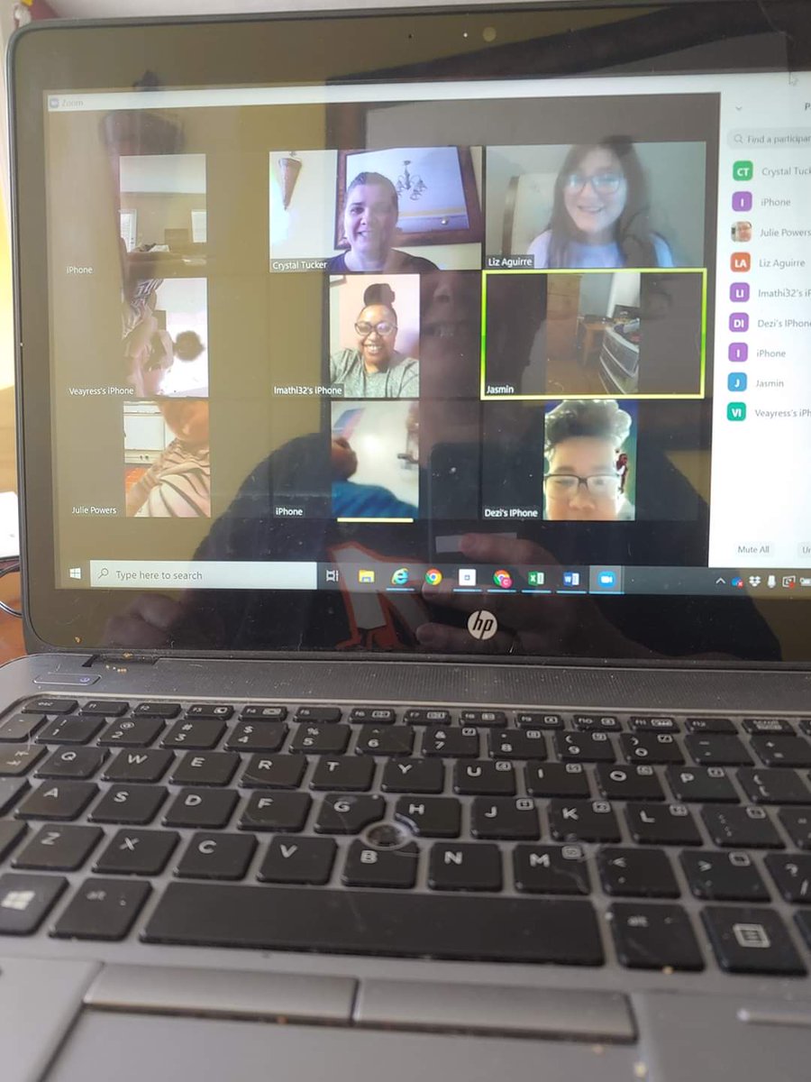 Did a video chat with my students for an hour. They didn't want it to stop. One even asked if we could schedule one at dinnertime so we could eat together. <a href="/PriceOwls/">Price Elementary</a> <a href="/ChrisConnelly19/">Chris Connelly</a> <a href="/MsMathies/">Dr. LaRhonda Mathies</a> <a href="/shuvonevette/">shuvon ray</a> <a href="/samanthakyed/">Samantha Miller</a> <a href="/crystoannielib/">Crystal Puryear</a>