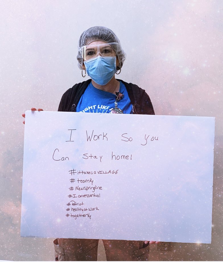 melissa60459417's tweet image. #TeamKentucky #newspringline #healthyatwork #Iworksoyoucanstayathome #ittakesavillage