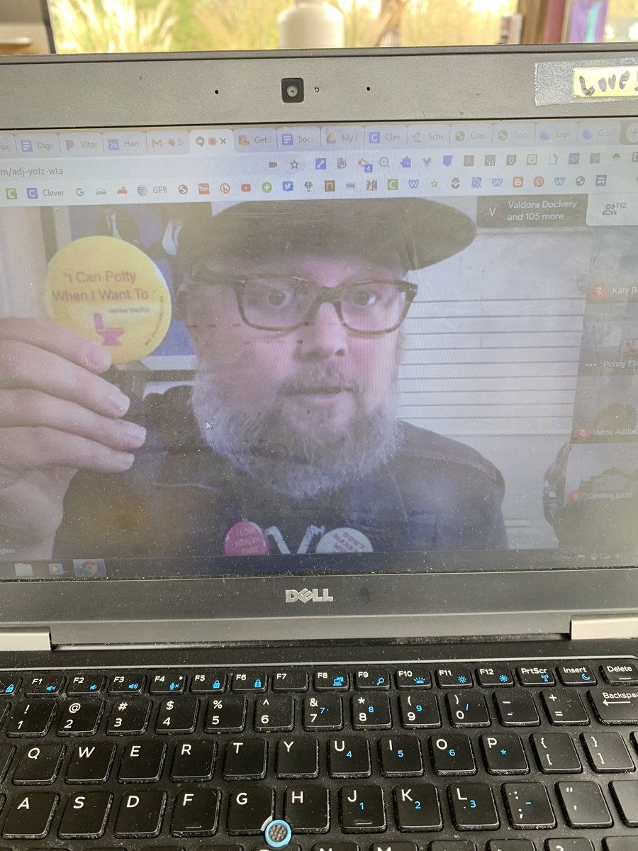 Enjoying the beautiful weather and listening to <a href="/brianbuffington/">Brian Buffington 🪄🧠🎸 Buff Nuggets</a> talk about remote teaching &amp; learning! #buffmagic #onehartbeat