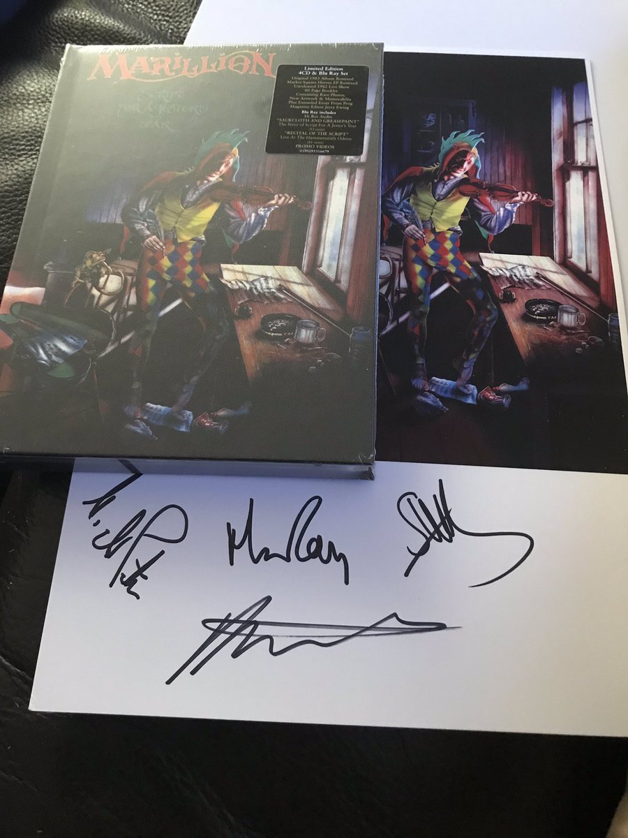 marillion073's tweet image. Postman delivered this today!!!

Who doesn’t have his copy yet???

#Marillion
#ScriptForAJesterSTear
#ProgRock