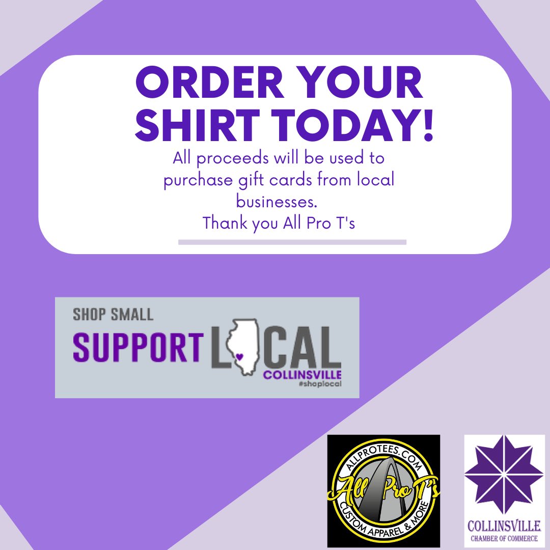 We have teamed up with All Pro T’s to sell Shop Small Support Local shirts! Spread the word &amp; order today! 
sscv2020.itemorder.com/sale