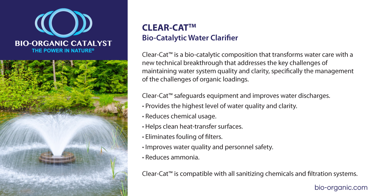 Clear-Cat™ transforms water care with a new technical breakthrough that addresses the key challenges of maintaining water system quality and clarity! Take a look >> bio-organic.com/clear-cat/ #water #waterquallity #waterclarifier