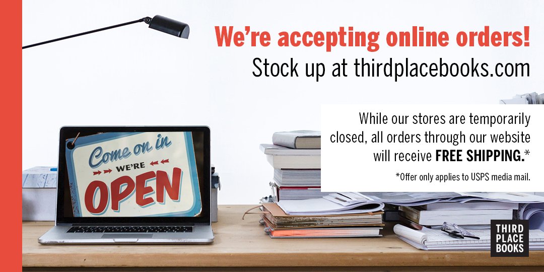 ThirdPlaceBooks's tweet photo. There is nothing better than getting book mail โค
Our stores are closed but we are taking online orders! So #orderwiththird and keep us busy!
#thirdplacebooks #thirdplacefirst #bookstores #bookmail #Orderonline #shopseattle #shopsmall #ShopLocal #shopsmallbusiness https://t.co/dBQMrmCjLC