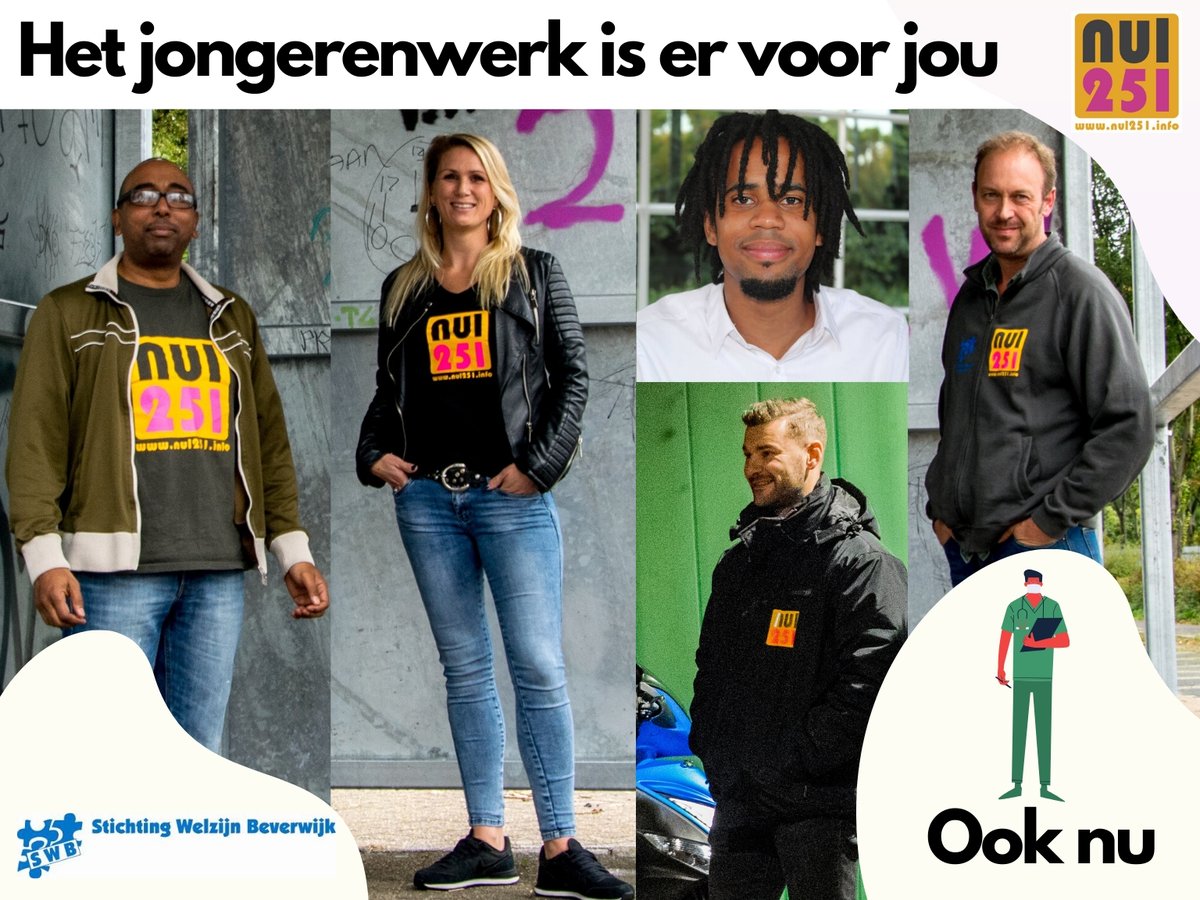 Nul251's tweet photo. Jongerenwerkteam Nul251 blijft bereikbaar. Ze gaan de straat op en zijn online beschikbaar. Wil je dat een jongerenwerker contact met je opneemt? Mail je nummer dan naar  info@nul251.info en we (video)bellen je zo snel mogelijk. #Beverwijk #WijkaanZee #IJmond https://t.co/ooLGqzVMdU