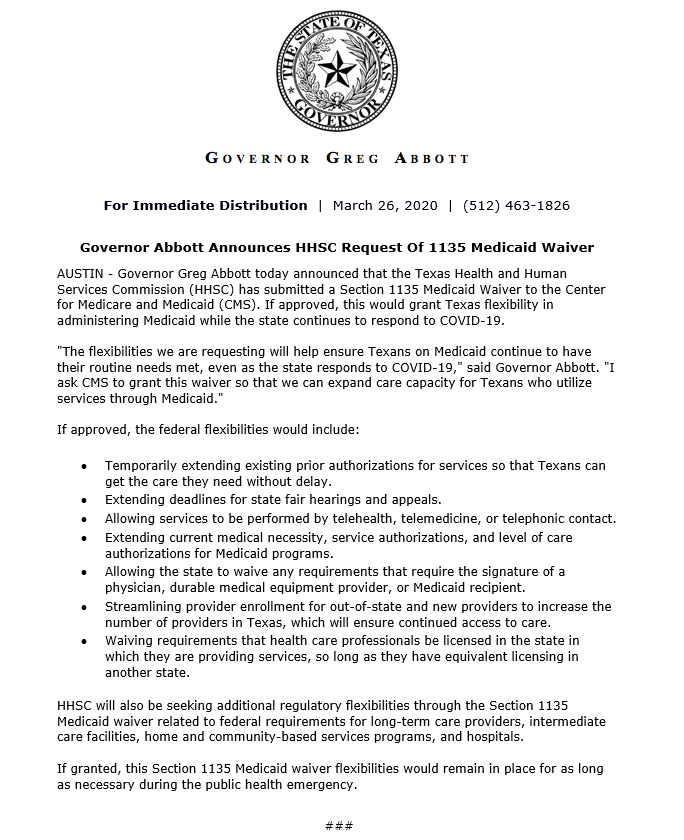 Governor Abbott Press Office tweet media