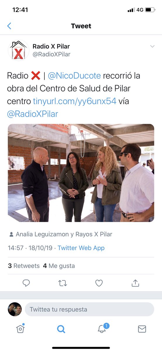 AndyGenna's tweet photo. Gracias @NicoDucote y @mariuvidal por comenzar y terminar de construir el nuevo Centro de Salud de Pilar Centro que hoy @FedericoAchaval y @Kicillofok tan solo inauguraron. https://t.co/HGkfKTUcF7