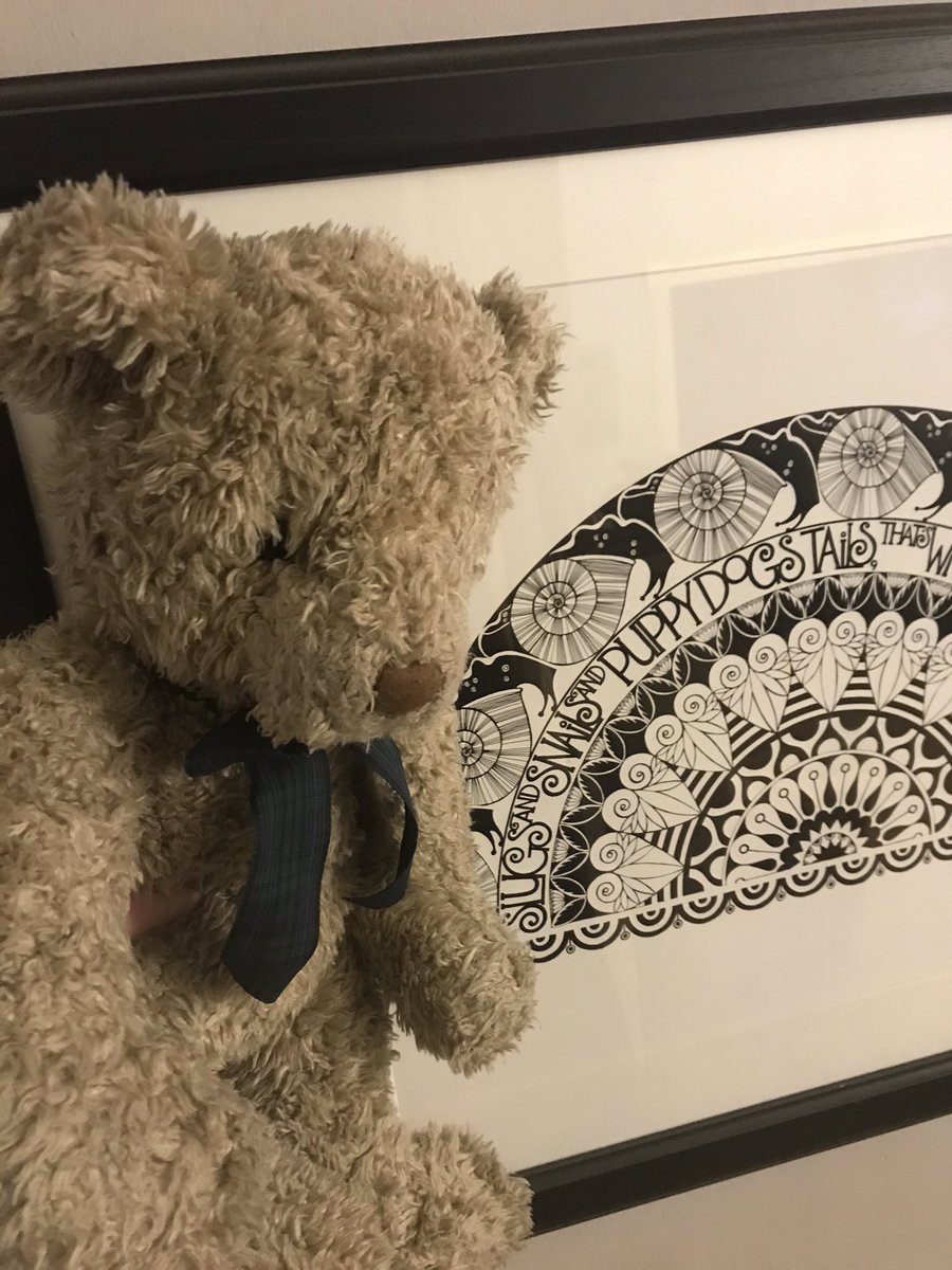 So this is Hamley. He was given to us on the very same day that we received the poster in the background- celebrating a very special moment in the Rae’s life - excited for what tomorrow’s photo challenge will be <a href="/Kirkcaldywestps/">Kirkcaldy West PS and ELC</a> who would like to join <a href="/missskwps/">Miss Strugnell</a> ‘s challenge?