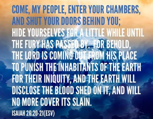 KatieGarnerTV's tweet photo. 3/26/20

Isaiah 26:20 https://t.co/lZqzNl9Fuv
