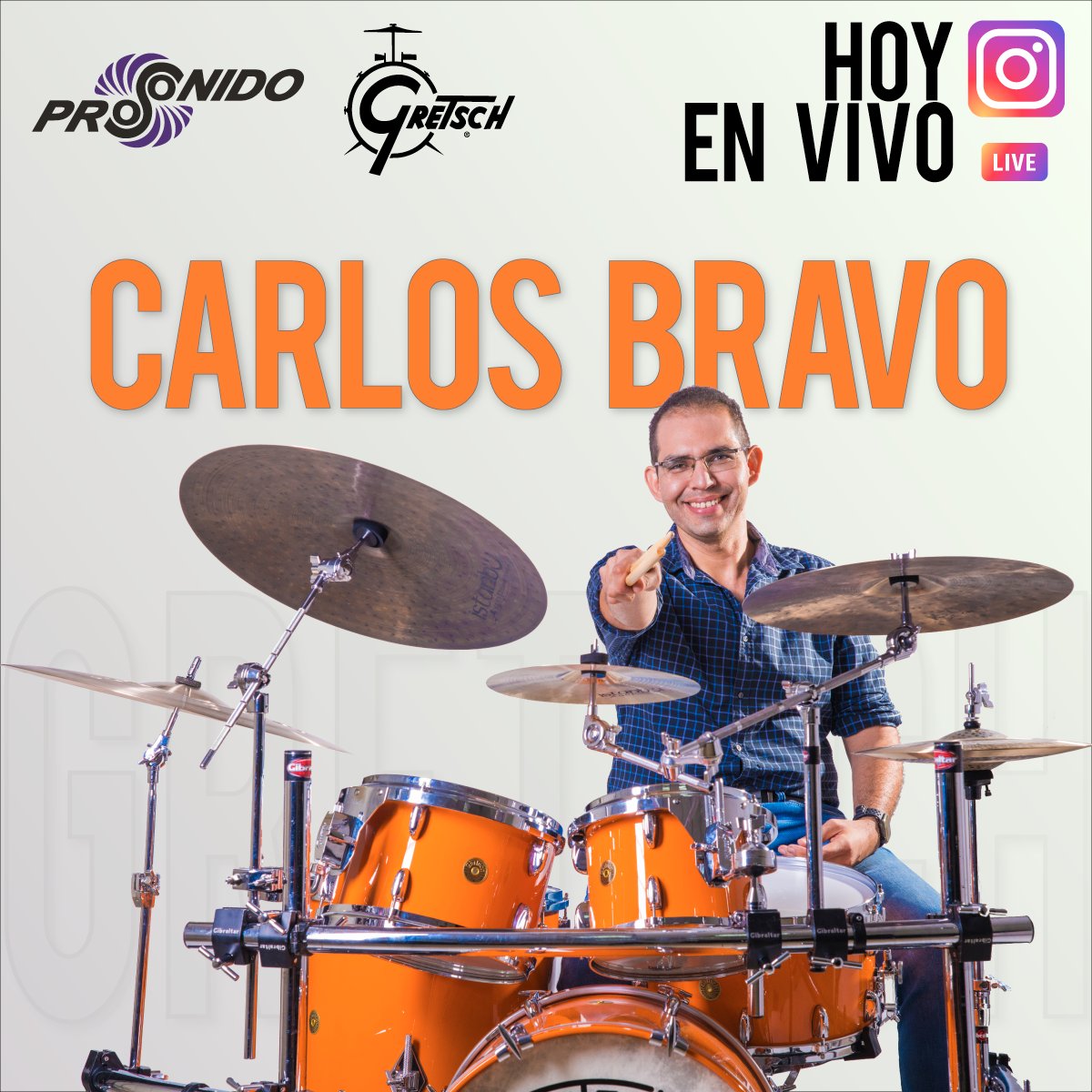 ProSonidoEC's tweet photo. 💻No te pierdas la #MasterClassDrums con @CarlosBravo909 - Baterísta @gretschdrums en #ecuador!
.
🔴Directamente por Instagram Live desde @ProSonidoEC
[[[ HOY a las 18Hrs ]]]
.
.
#GretschDrums
#GretschEcuador
#Gretsch
#ProsonidoEcuador
#Prosonido
#QuedateEnCasa
#Ecuador https://t.co/YRscHA7IB0