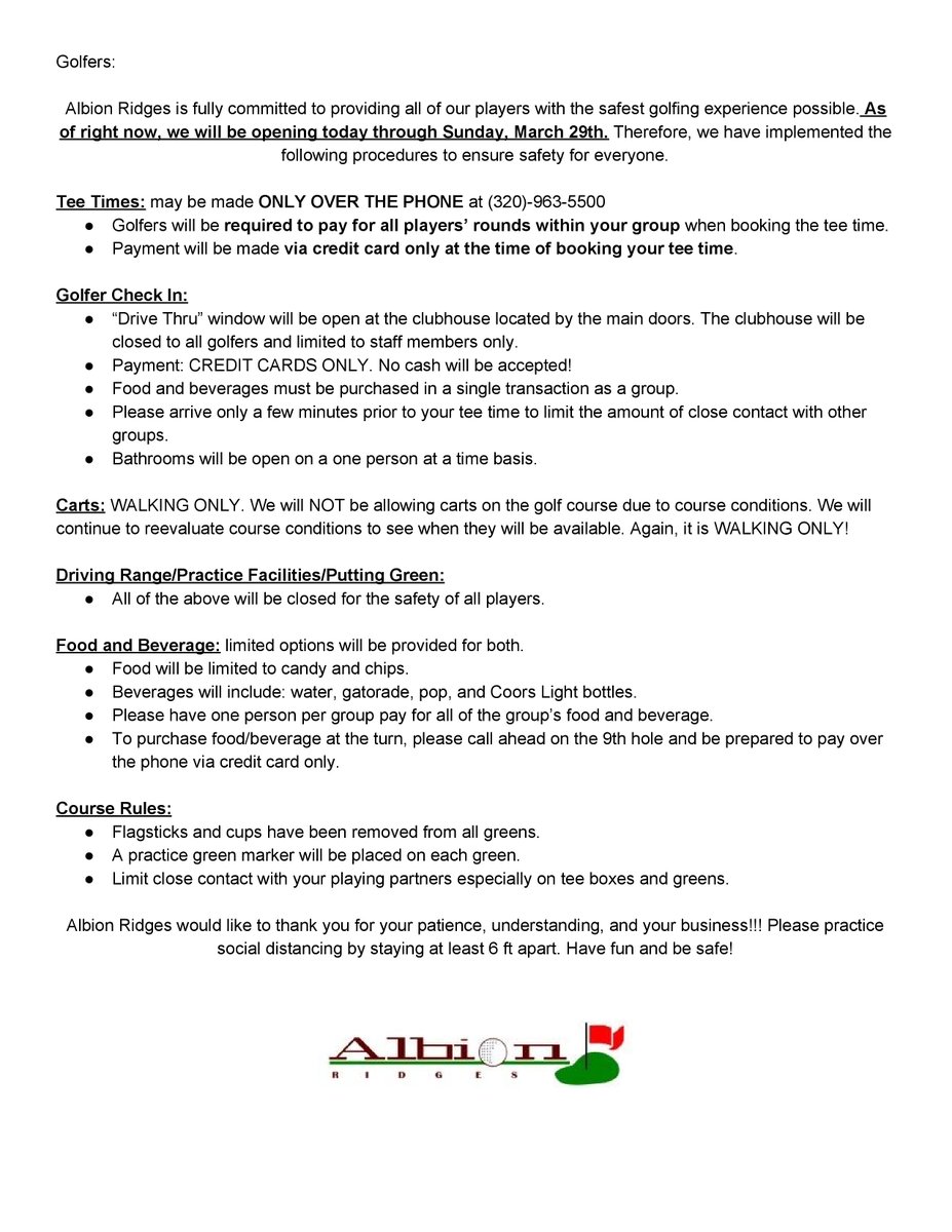 Albion Ridges GC tweet media