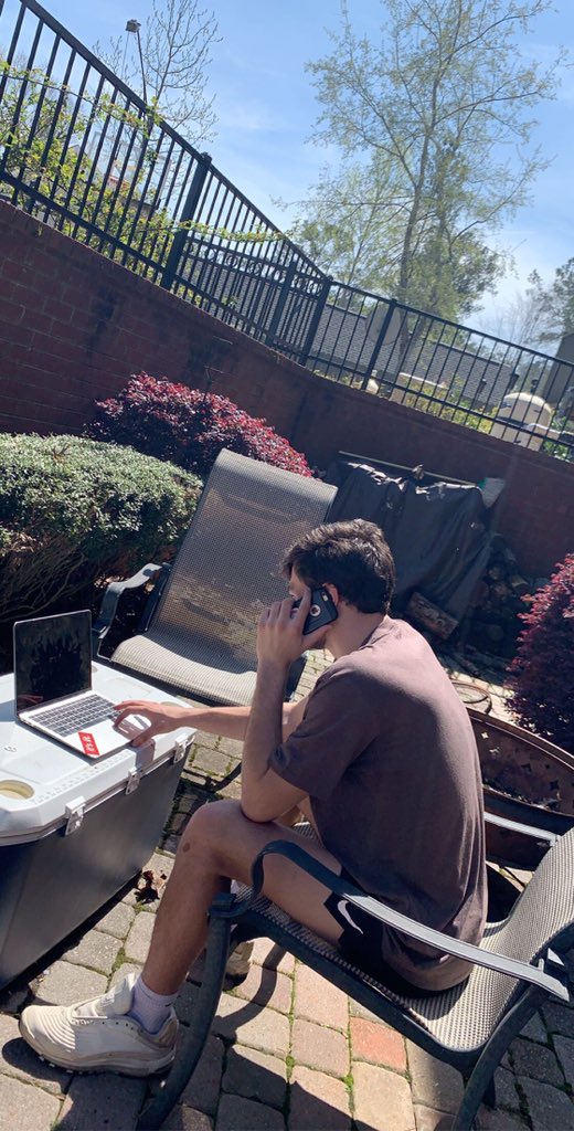 Ben_Kornick's tweet photo. Great weather makes for an awesome day for phone banking, 4 more years! #KAG #LeadRight #georgiagrit https://t.co/wyjsuxouqF