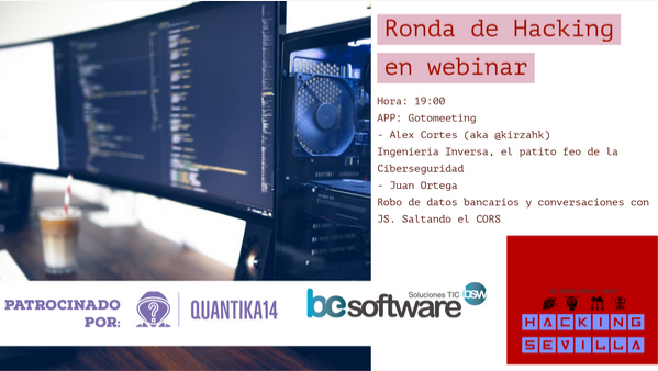 Kirzahk's tweet photo. El próximo sábado 28 ofreceré mi conferencia de Ingeniería Inversa en el @MeetupES de #HackingSevilla, gracias a la tecnología de @BesoftwareBSW junto a Juan Ortega de @Quantika14, en riguroso directo. ¡¡No os la perdáis!!
Más info en:
https://t.co/WR4SpKMzKU https://t.co/L7FpOOrCPg
