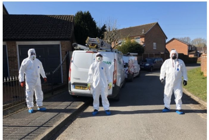 Some more of our team superstars undertaking critical work &amp; repairs across our communities - thank you #proud