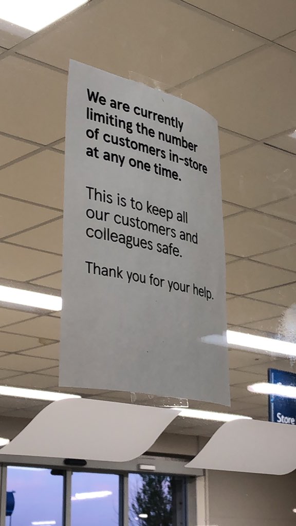 AletheaSnart's tweet photo. So @Tesco I completely understand you having one person per household, however I am shopping for my elderly parents and my husband was shopping for us. You have no click and collect slots and no home delivery. What should I do! Oh &amp; where on this sign does it say per household! https://t.co/CHTHuyUqlc