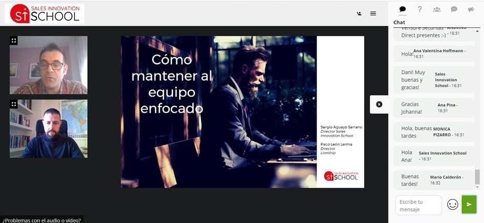 Salesischool's tweet photo. 💪¡¡¡Muchas los que nos acompañaron hoy!!!💪

En la segunda sesión de "Como #Mantener al #Equipo de #Ventas #Enfocado".

La invitación es para que sigan atentos a nuestras RRSS y a nuestra web para más #eventos 

¿Te apetece apuntarte? 
👉 https://t.co/E9mgDwB0oP https://t.co/RNzhFYq1QY