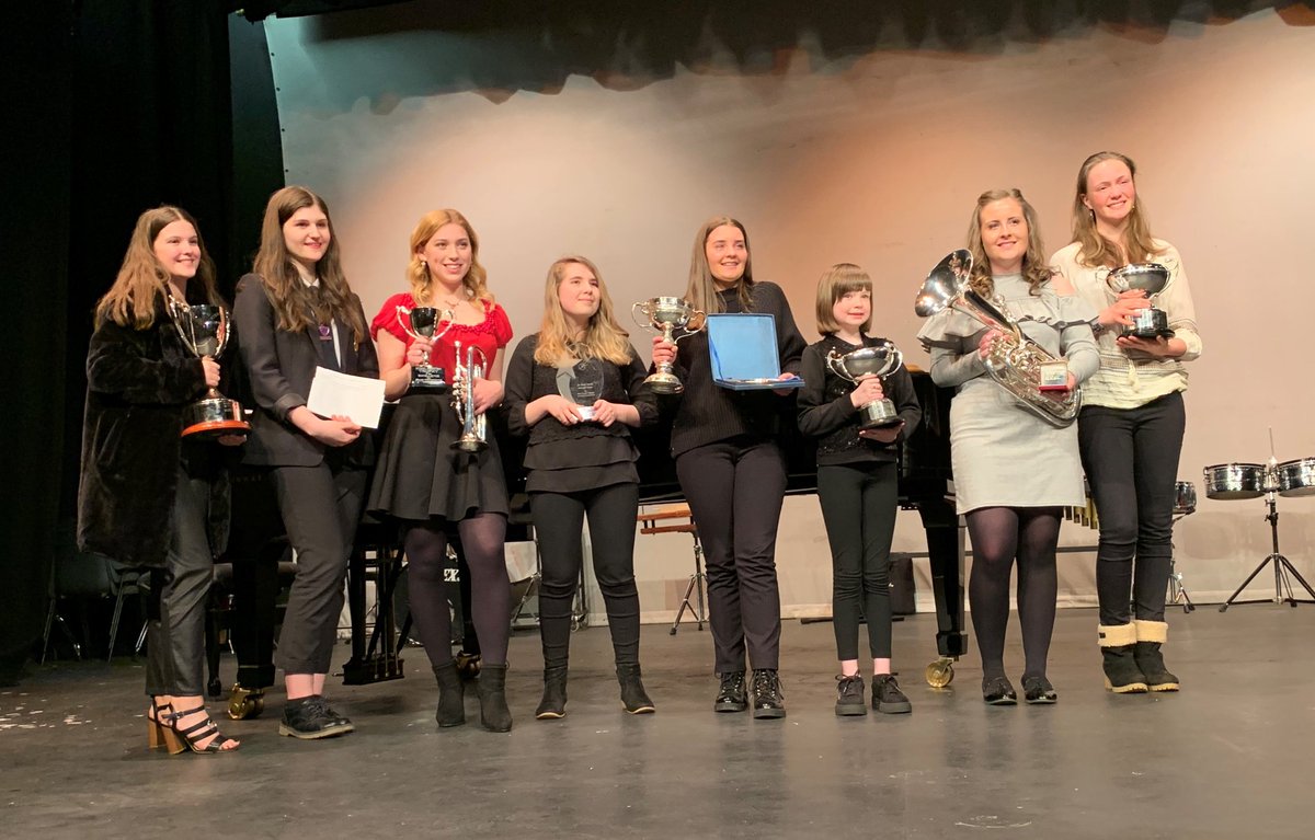 Some of The Special Award Winners from the closing Concert at the 2020 Arbroath Musical Festival