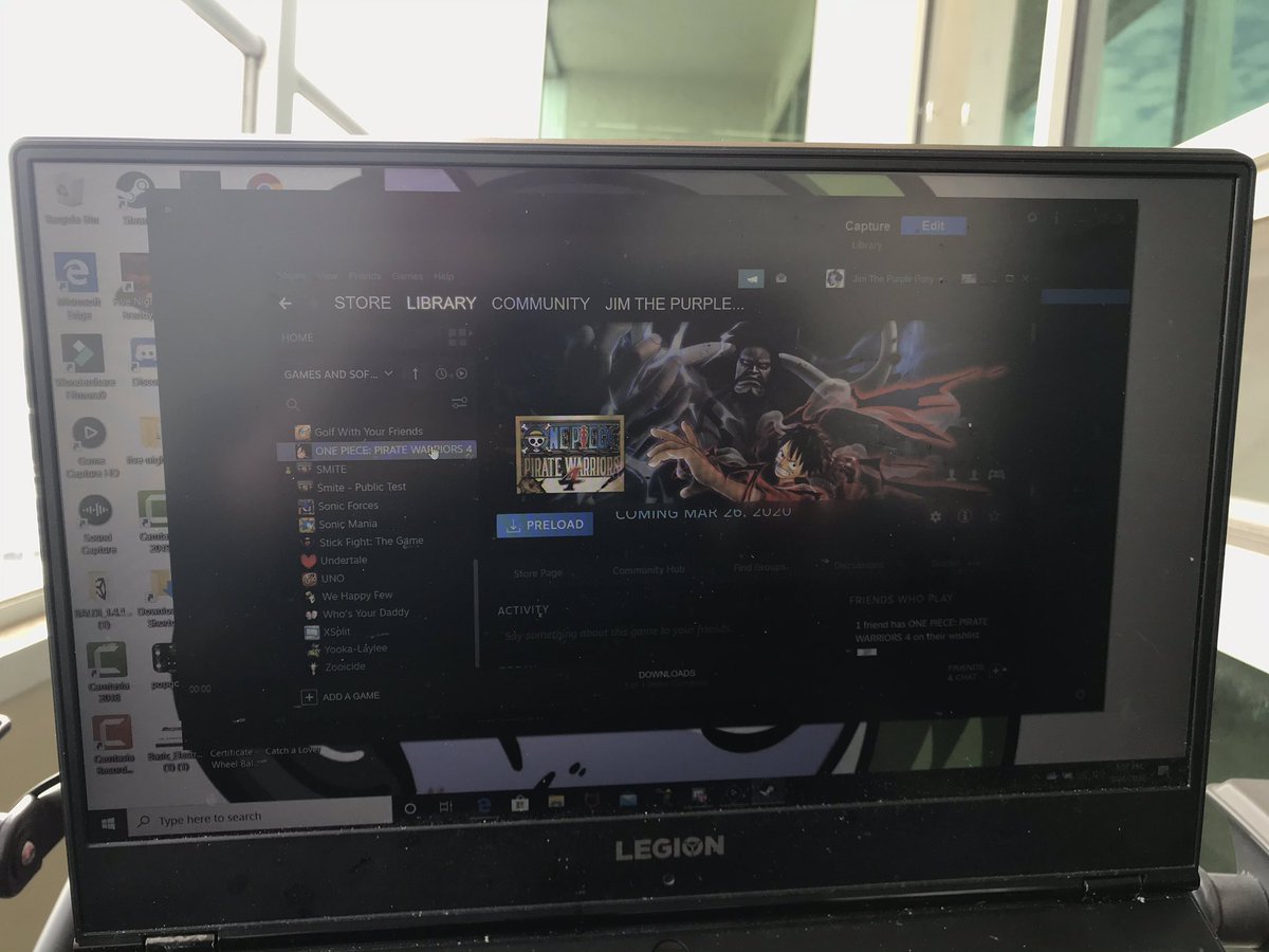 2020_jim's tweet photo. ENGLISH: I just pre-purchased #OnePiecePirateWarriors4 on Steam. So in about 5 hours, I should be able to install it and record a video of it. Video should be out either tonight or tomorrow.
#OnePiece #OPPW4 #MasterJim2020 #YouTubeGaming #YouTube https://t.co/sLHYOq9zuP