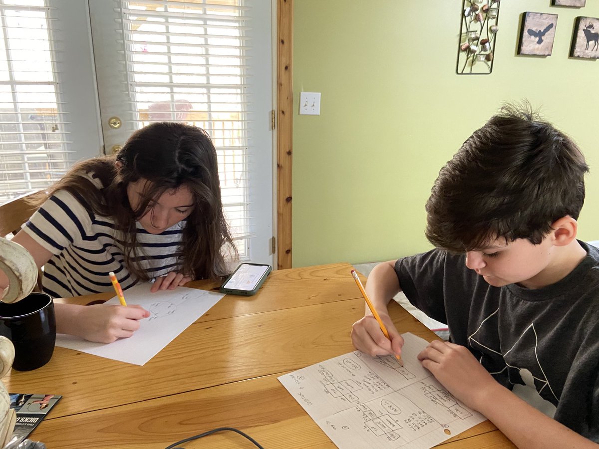 Big sister helping her little brother find the Surface Area of prisms. ⁦<a href="/NCTS09/">Newton County STEAM Academy</a>⁩ ⁦<a href="/MindysMathClass/">Mrs. Mindy L. Alexander</a>⁩ #ncssbethebest #nctspride ⁦<a href="/Everett_A_/">A Everett</a>⁩