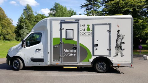 ShreenCatNurse's tweet photo. Following guidence from RCVS we are still here offering urgent and necessary care to cats in our Catmobile, minimising the risks to clients. Proud to do our bit to help worried cat owners. #StaySafeStayHome https://t.co/AhAET77UFG