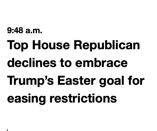 LOrion's tweet photo. MAR 26 #COVID2019 #MDTHREAD 10: Showing he is still #CA Sane... #McCarthy rejected #GODTrump's bid to BE THE NEW JESUS.   “I don’t know that you can predetermine the exact date.” .. pic below from wonderful post by a Priest Friend re REAL MEANING of EASTER. https://t.co/n1mcnahR9L